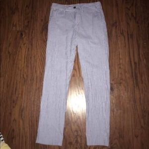 Blue seersucker pants size 10 Ralph Lauren